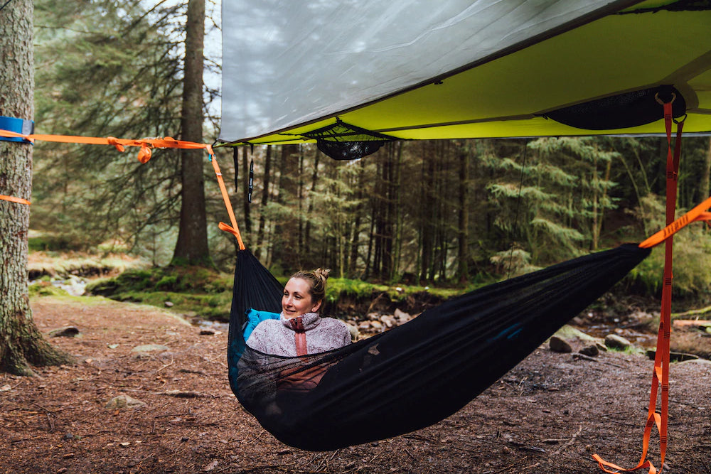 Solo 1-Person Mesh Hammock, Perfect for Backpacking Adventures