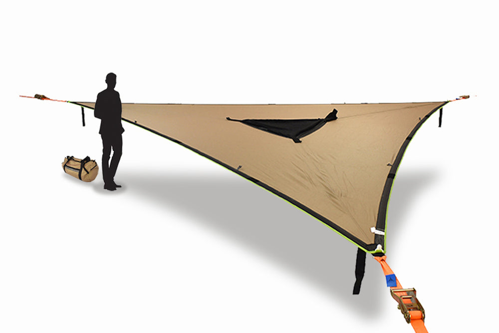 Hamac de camping aérien géant, Hamac portable multi personnes 3 points,  Tente Air Sky de la cabane dans les arbres, Hamac triangle extérieur pour  enfants, Terrasse de jardin extérieure Campi
